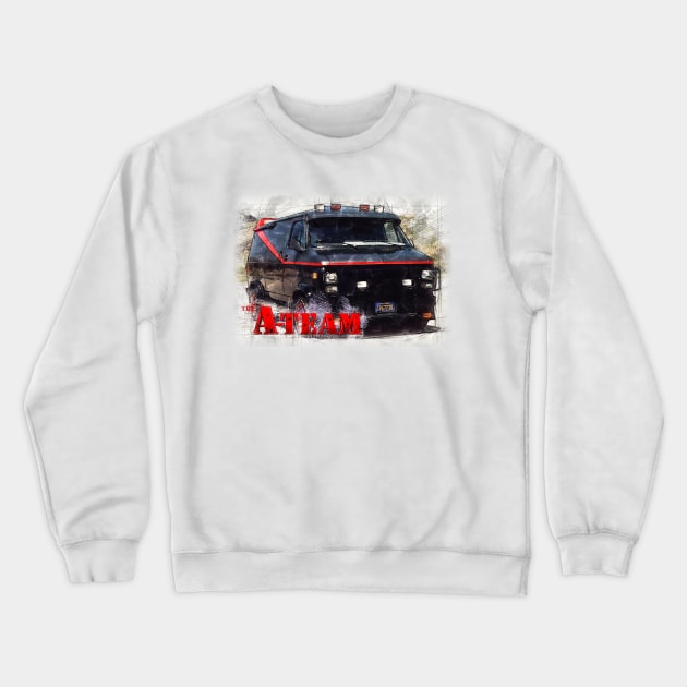 Sketchy A-Team Crewneck Sweatshirt by Treherne